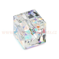 Swarovski korálky 5601 10mm - Kostičky - Crystal AB B Swarovski korálky 5601 10mm - Kostičky - Crystal AB B